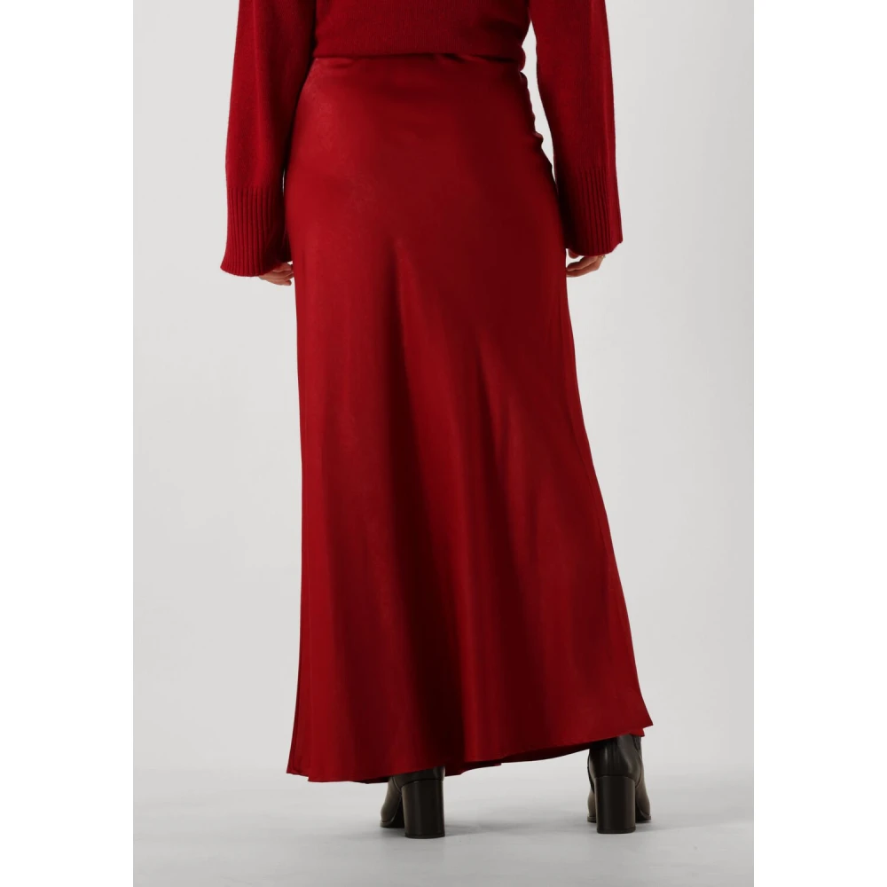 My Essential Wardrobe Rode Maxi Rok voor Vrouwen Red Dames