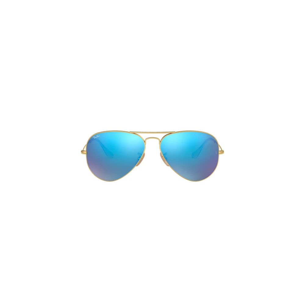 Ray-Ban Aviator Flash Lenses Sonnenbrillen Gold Fassung Blau Glas 58-14, RB3025 - Image 7
