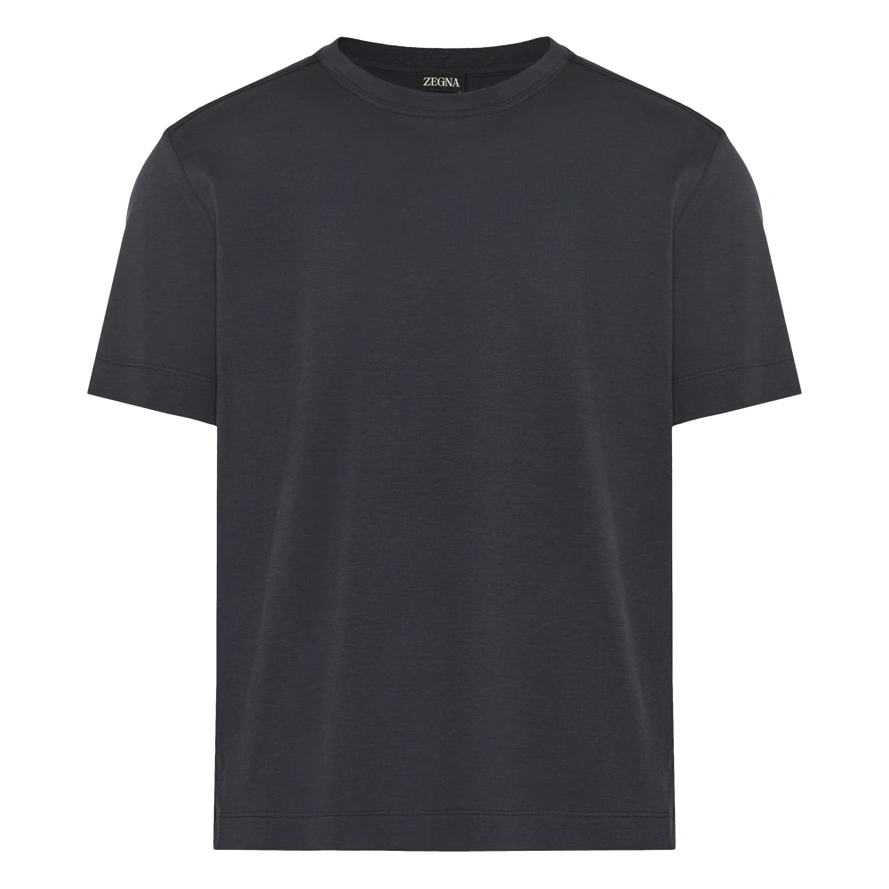 Zegna - Tops > T-Shirts - Black - Zegna - Modalova
