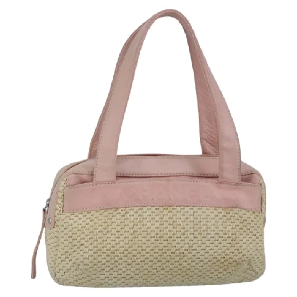 Chanel Vintage Pre-owned Canvas handbags Pink Dames