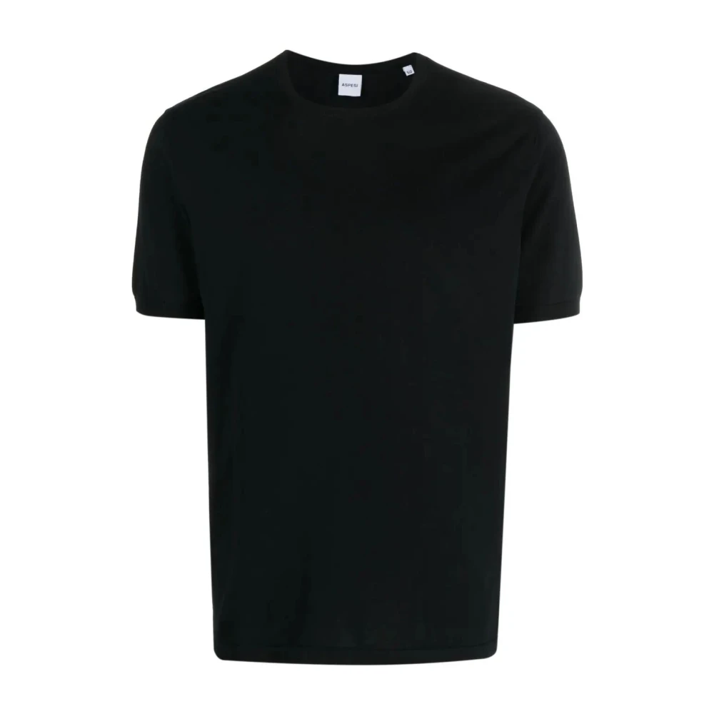 Aspesi - Tops > T-Shirts - Black - Aspesi - Modalova