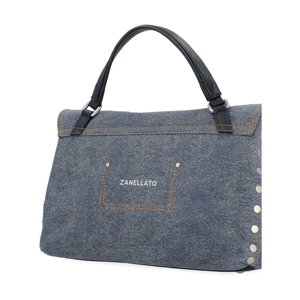 Zanellato Denim Blue Genova Schoudertas Blue Dames