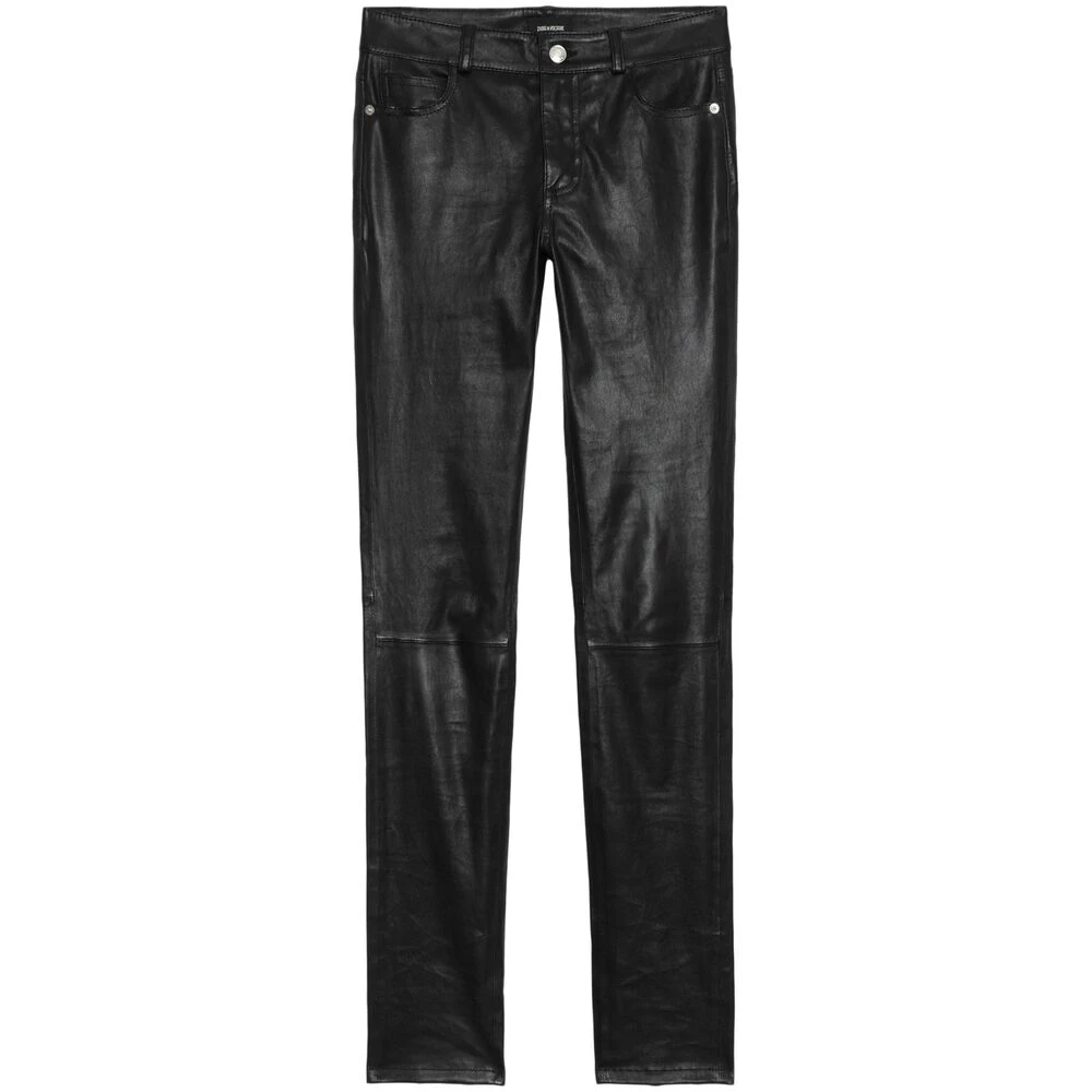Zadig & Voltaire Zwarte Voorkant Knoop Jeans Black Dames