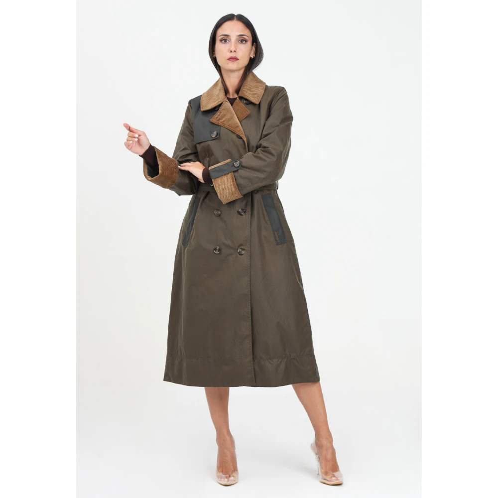 Barbour Groene Trenchcoat voor vrouwen Green Dames