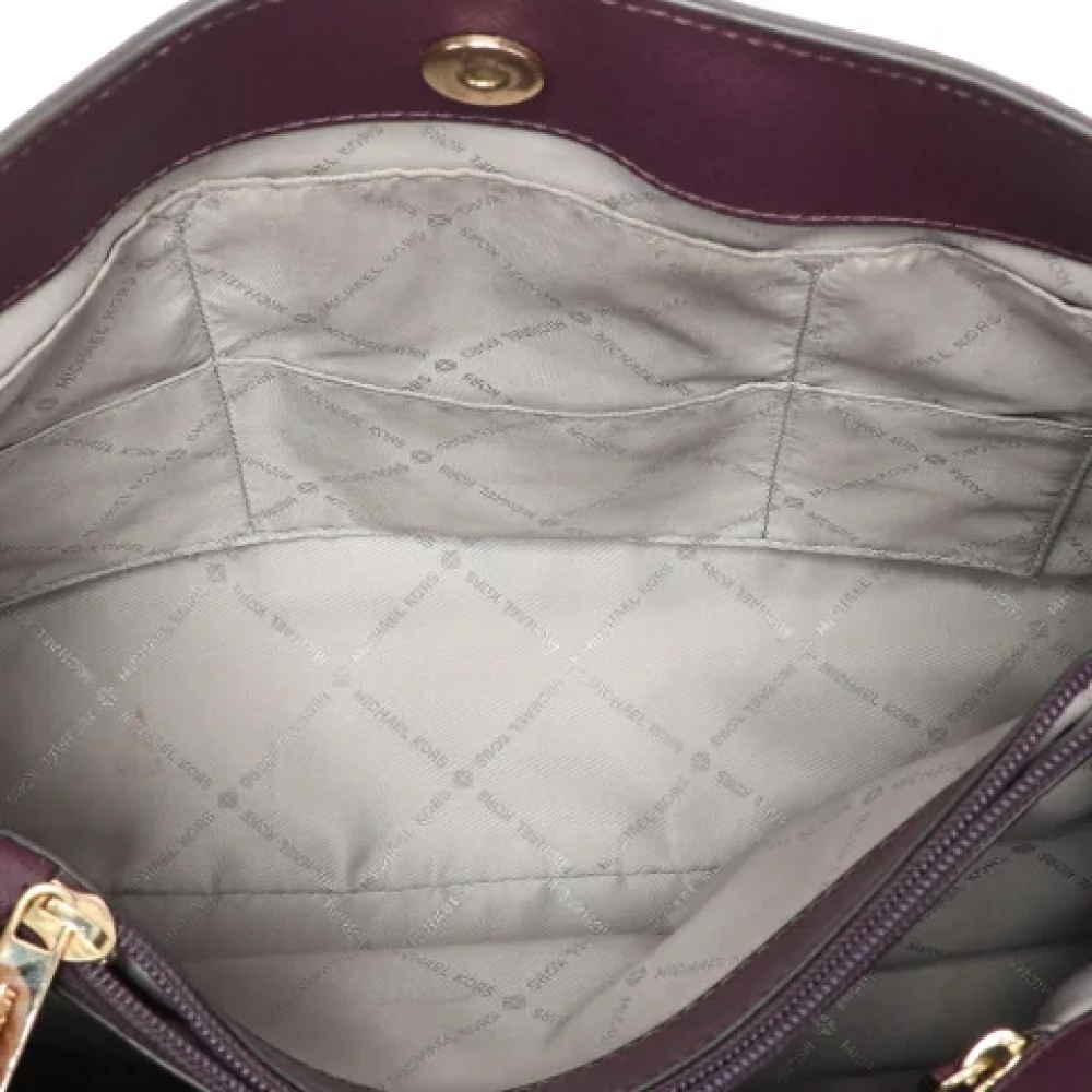 Michael Kors Pre-owned Leather handbags Purple Dames