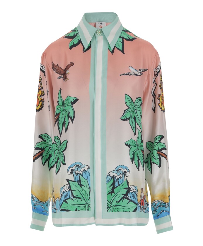 chemise-en-soie-avec-impression-graphique