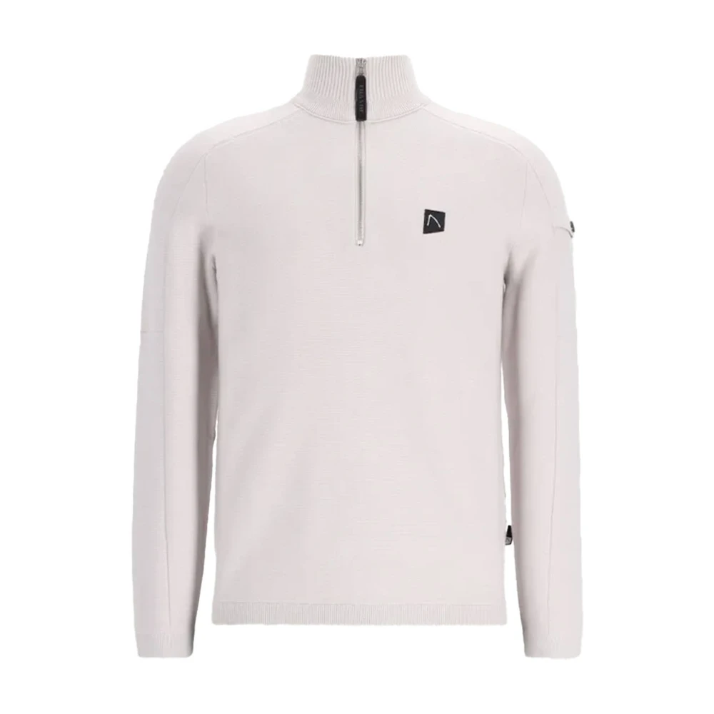 Chasin Stijlvolle Oscar Half Zip Vest White Heren