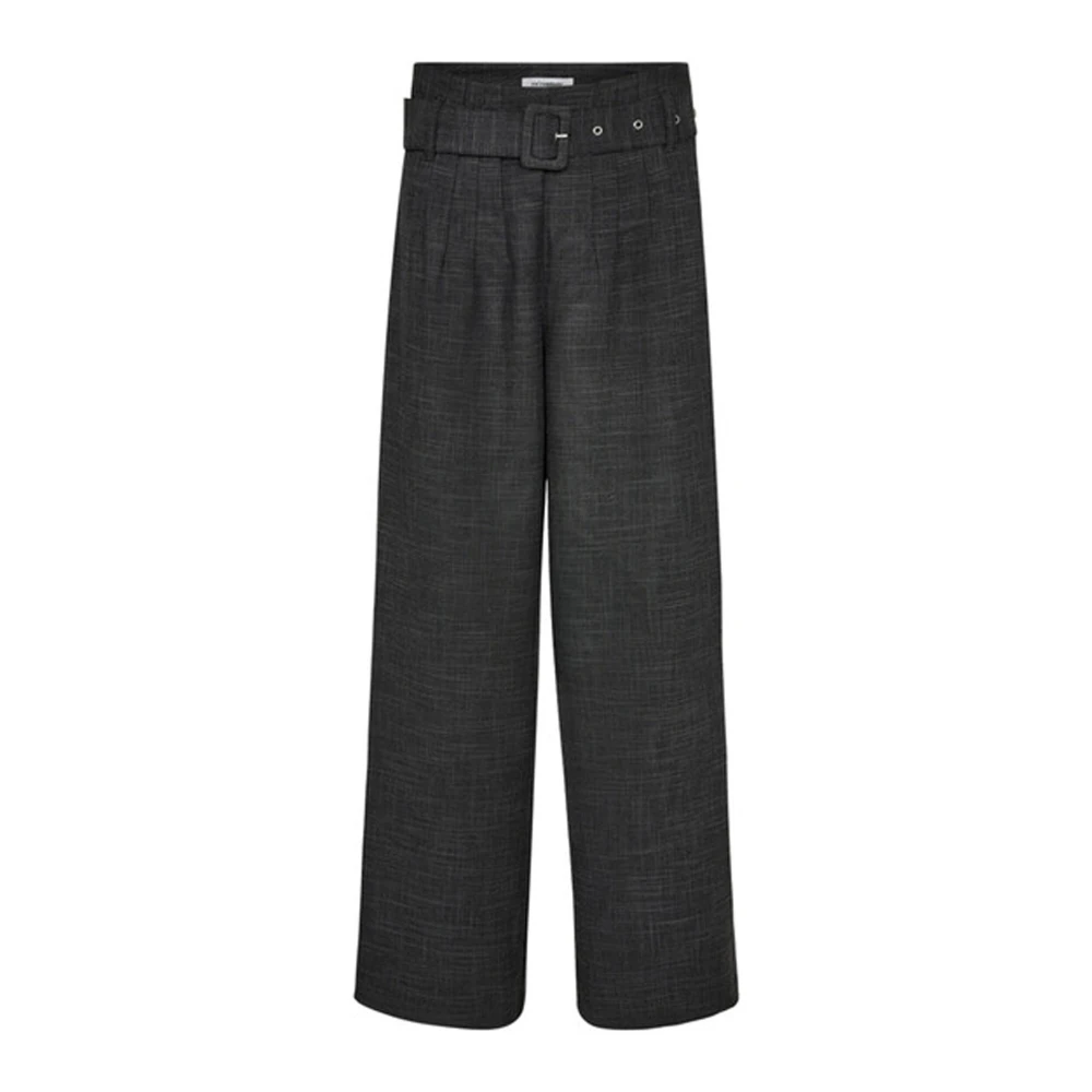 Co'Couture Peppercc Long Pant Broek Antraciet Black Dames
