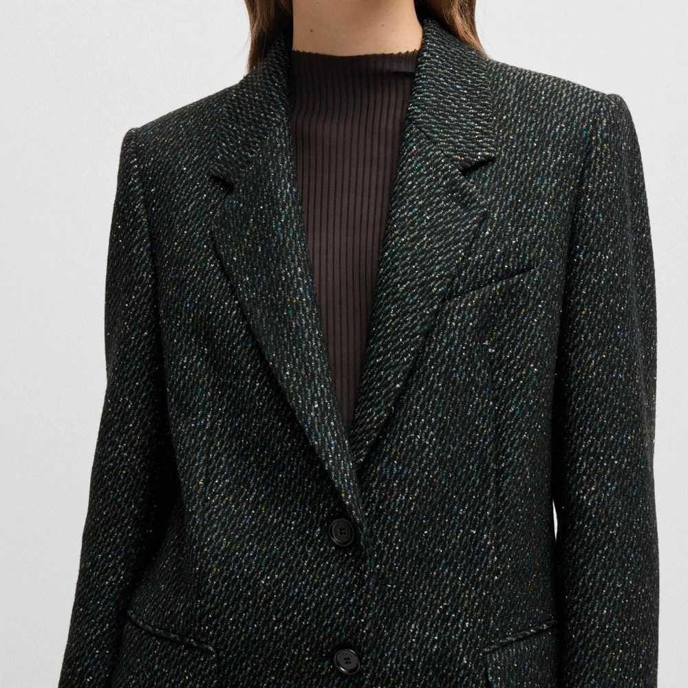 Hugo Boss Catara 2 Jas in Multicolor Stof Green Dames
