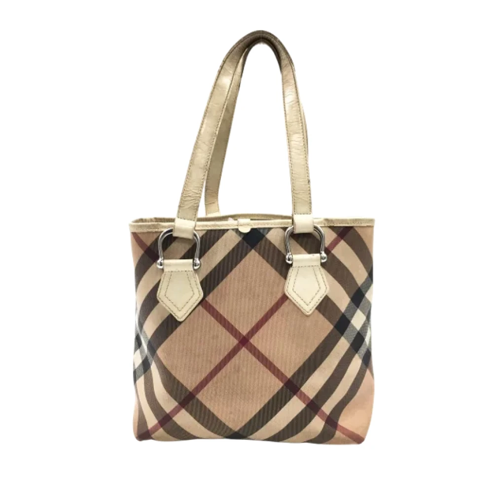 Burberry Vintage Pre-owned Plastic totes Beige Dames
