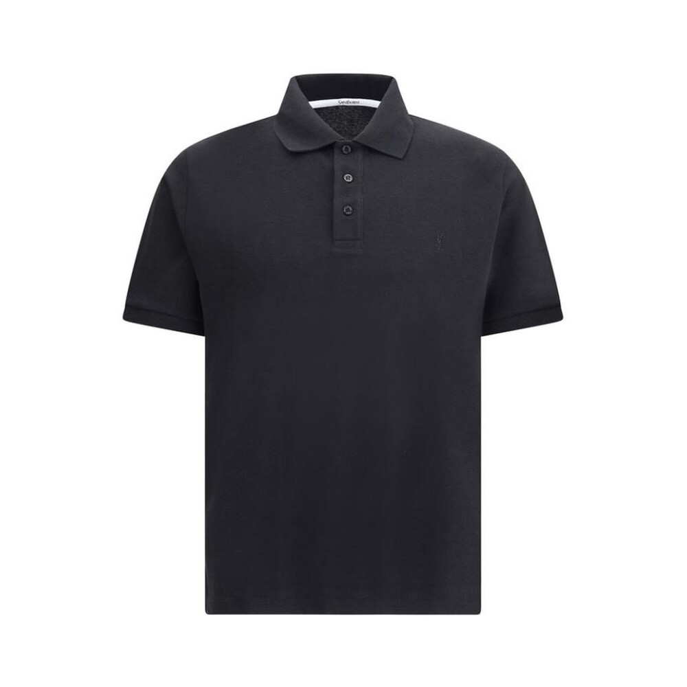 ★Saint Laurent★ Classic Short Sleeve T-Shirt Black 801474Y Thumbnail-749102Y37IL1000_A.