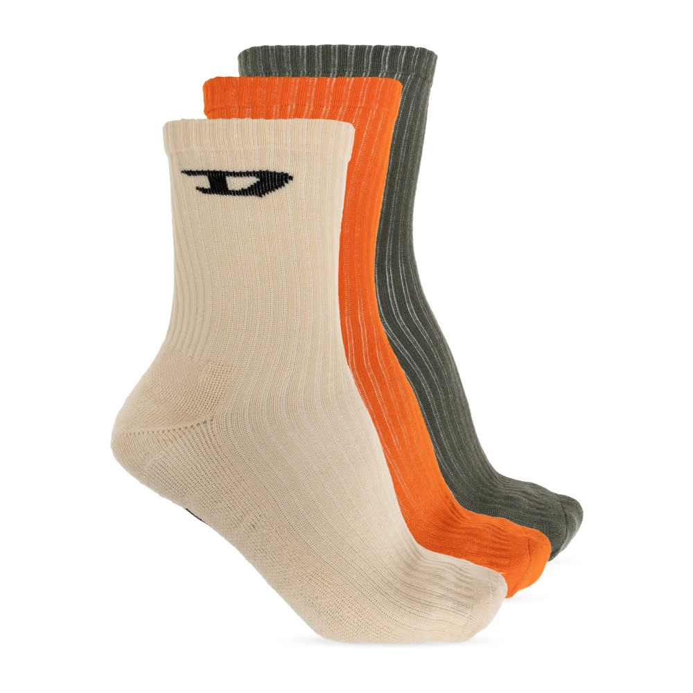 Diesel Driepak sokken Skm-D-Crew-Sport-Socks Multicolor Heren