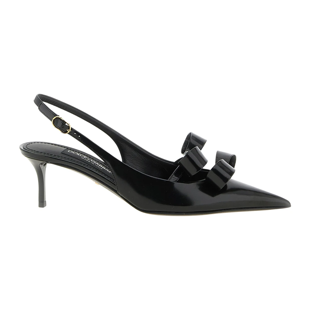 Dolce & Gabbana , Pumps, Female, Black, 4 Uk, Coeur Slingback