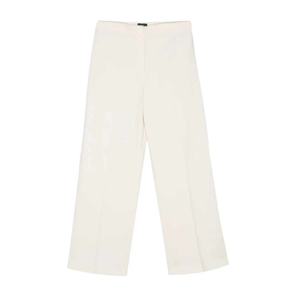 Theory Wijde Pijp Crepe Broek Beige Dames