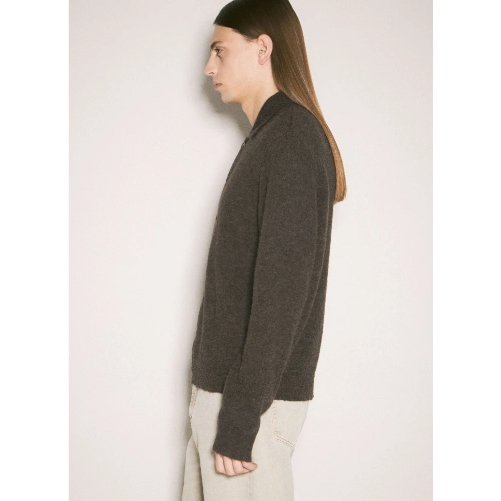 Our Legacy Wolblend avondpolo vest Brown Heren