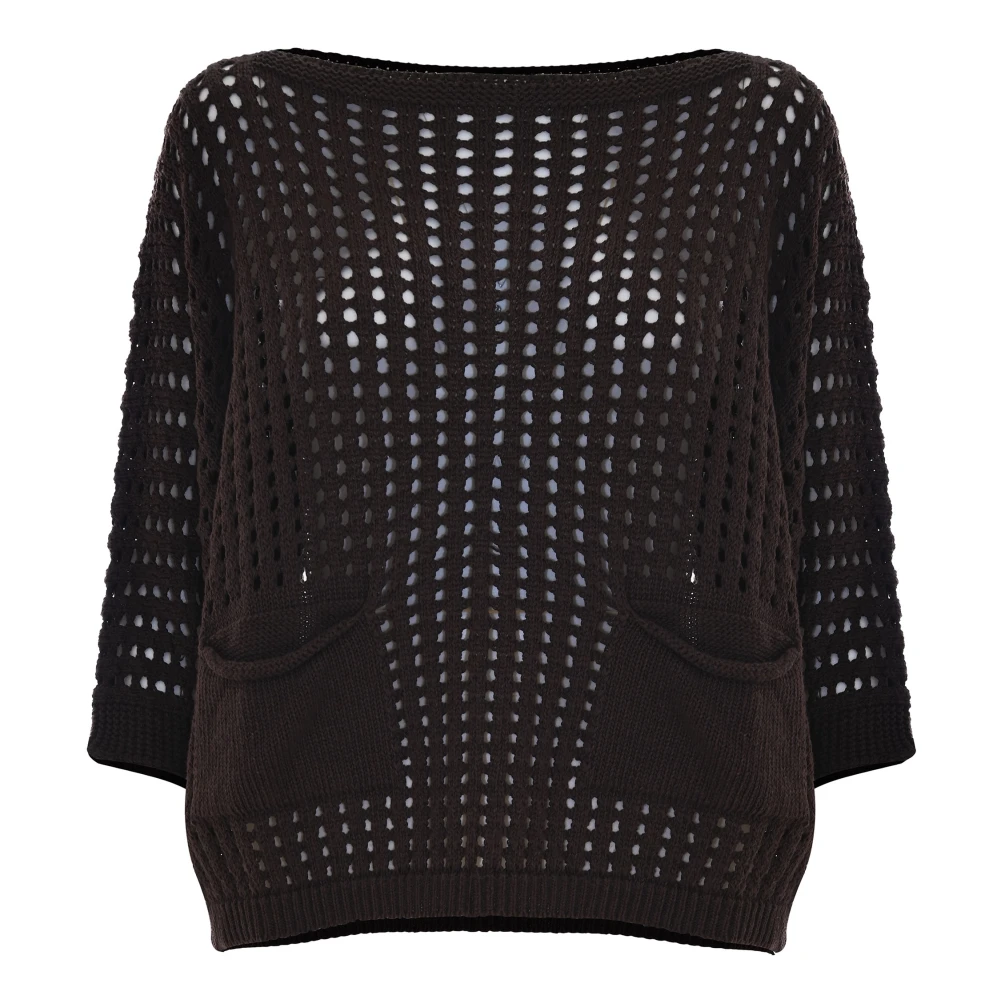 Kocca Stijlvolle Gebreide Kleding voor Vrouwen Brown Dames