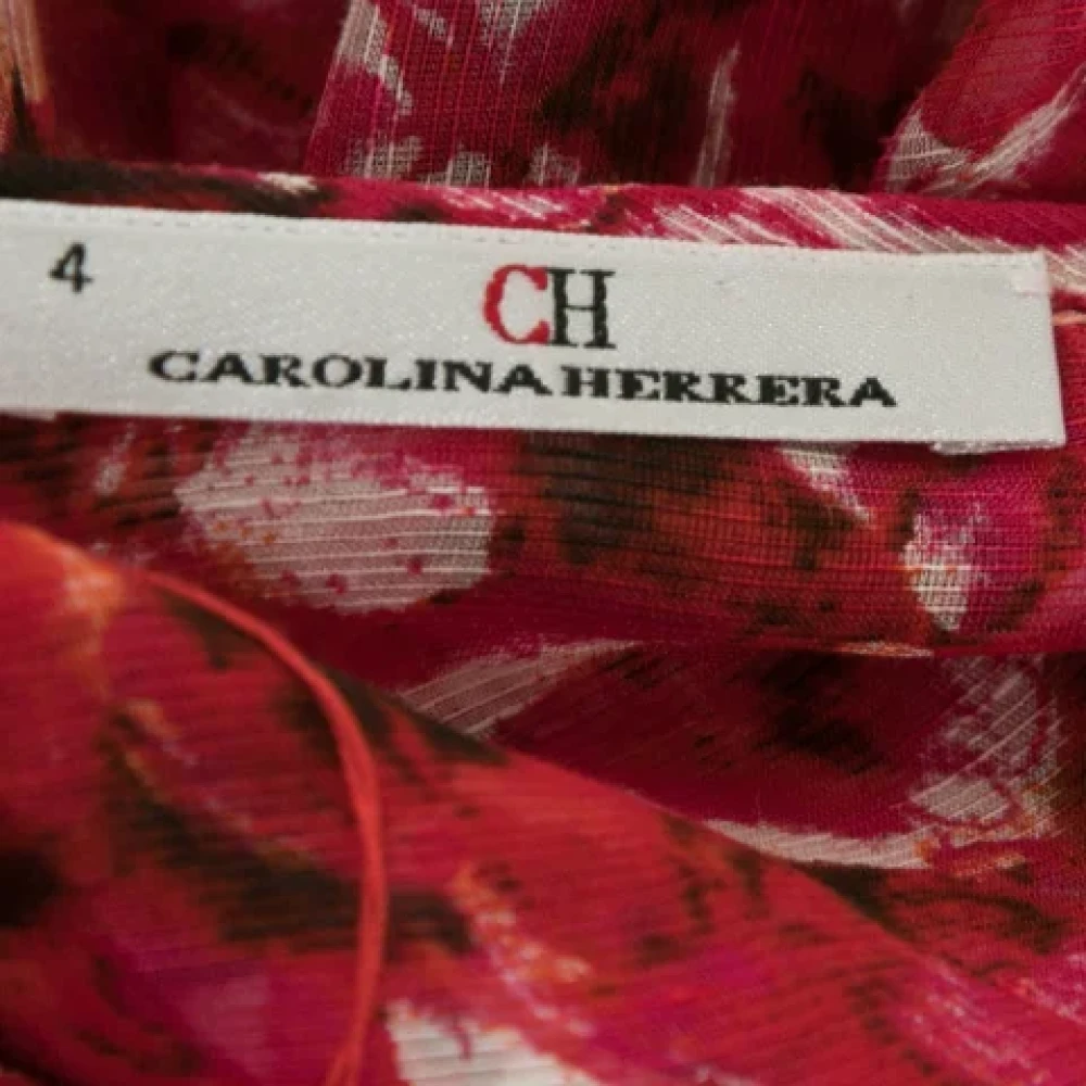 Carolina Herrera Pre-owned Fabric tops Pink Dames
