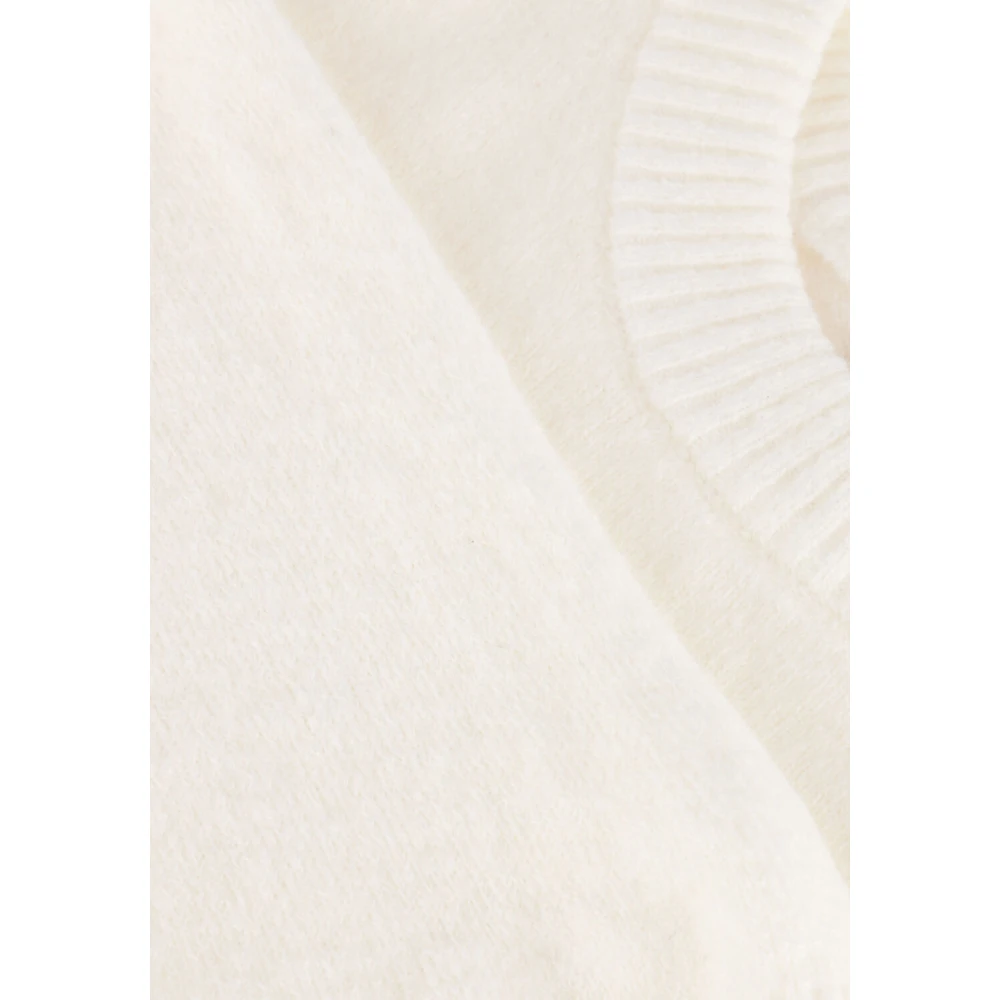 Modström Ecru O-hals trui Beige Dames