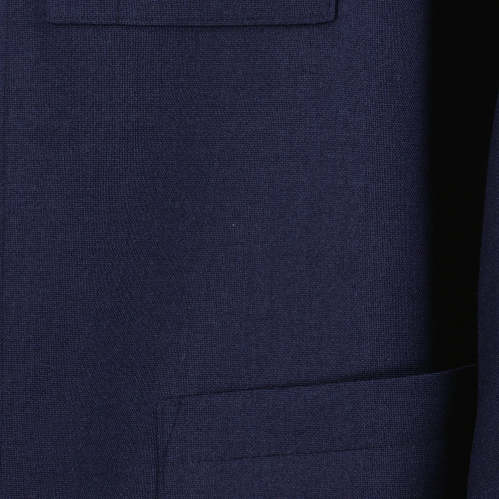 Fendi Lente-Zomer 2024 Wollen Jas Blue Heren