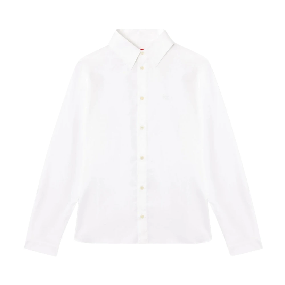 Diesel Men's White Formal Shirts, S, S-Fitty-Qfav Shirt