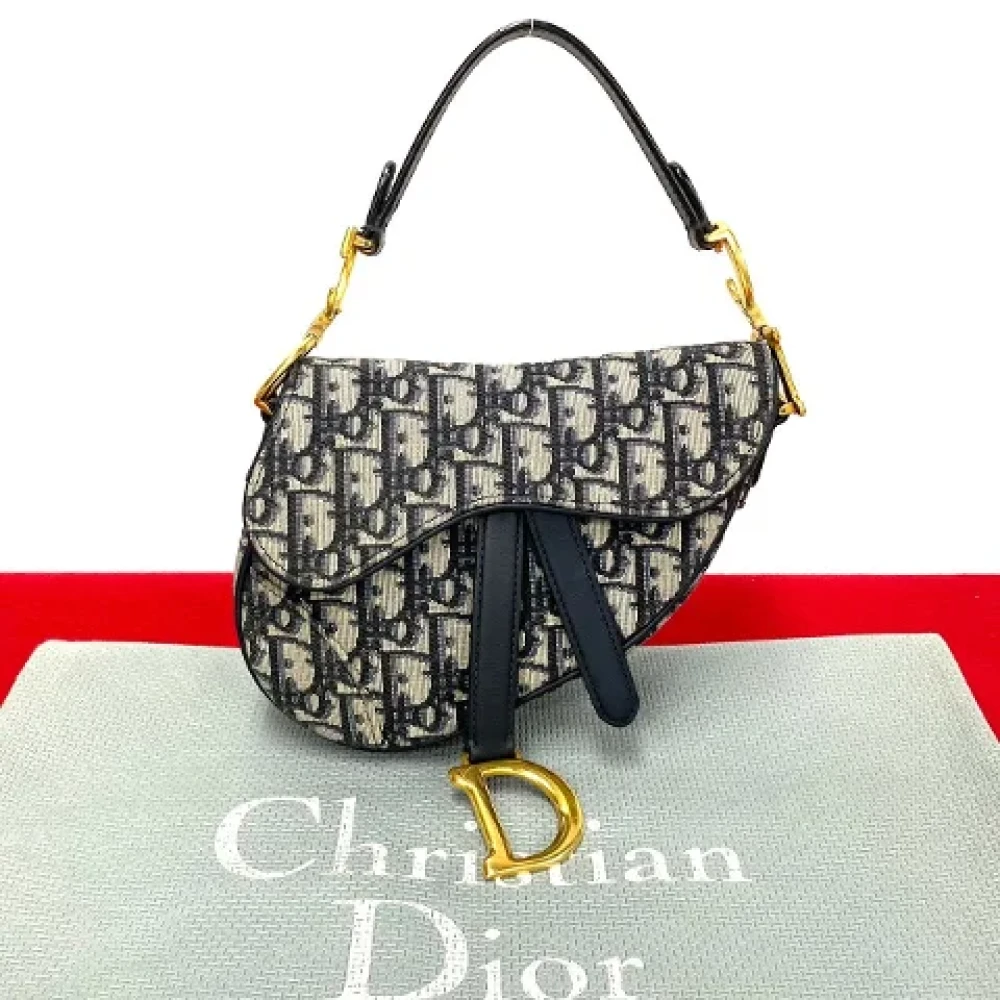 Dior Vintage Pre-owned Leather dior-bags Black Dames