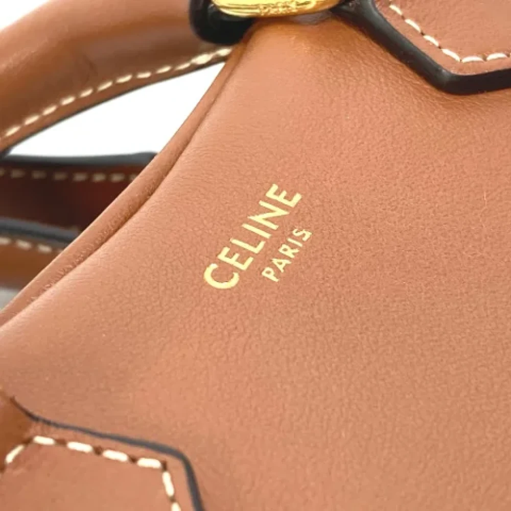 Celine Vintage Pre-owned Leather shoulder-bags Brown Dames