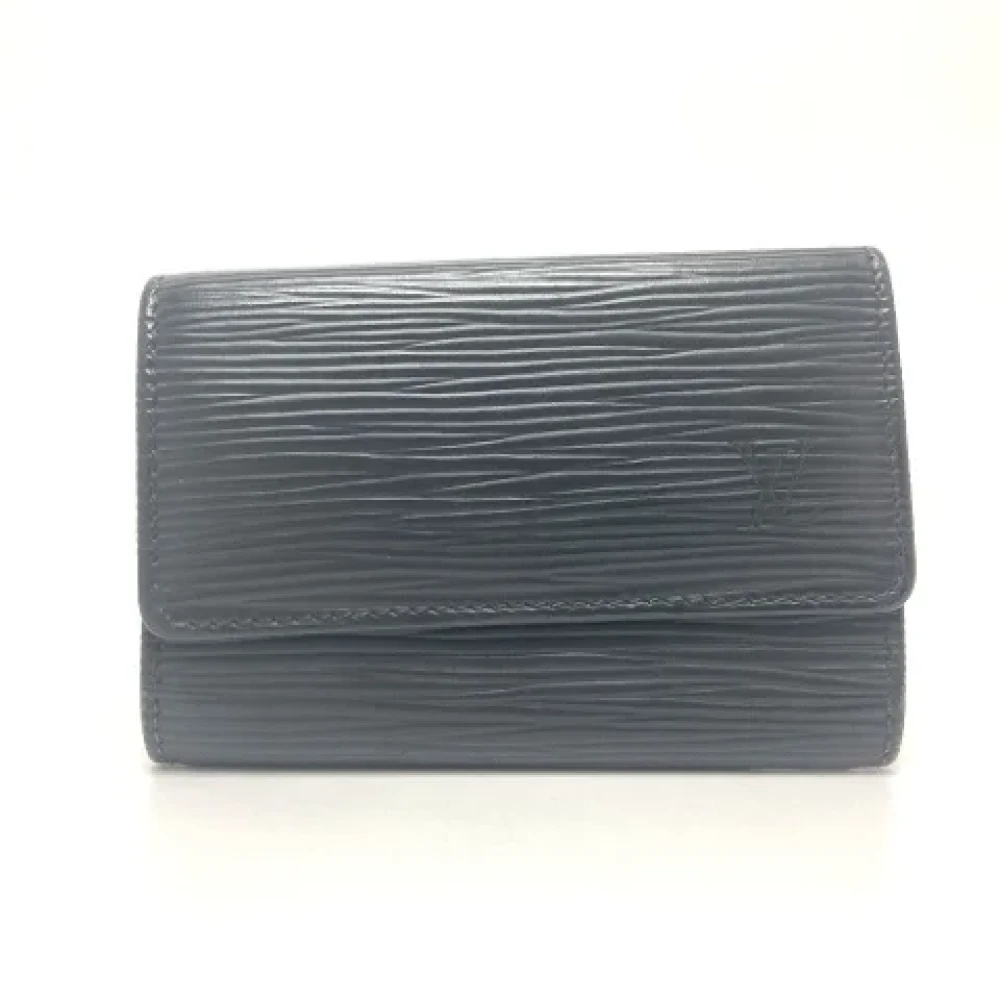 Louis Vuitton Vintage Pre-owned Leather key-holders Black Dames