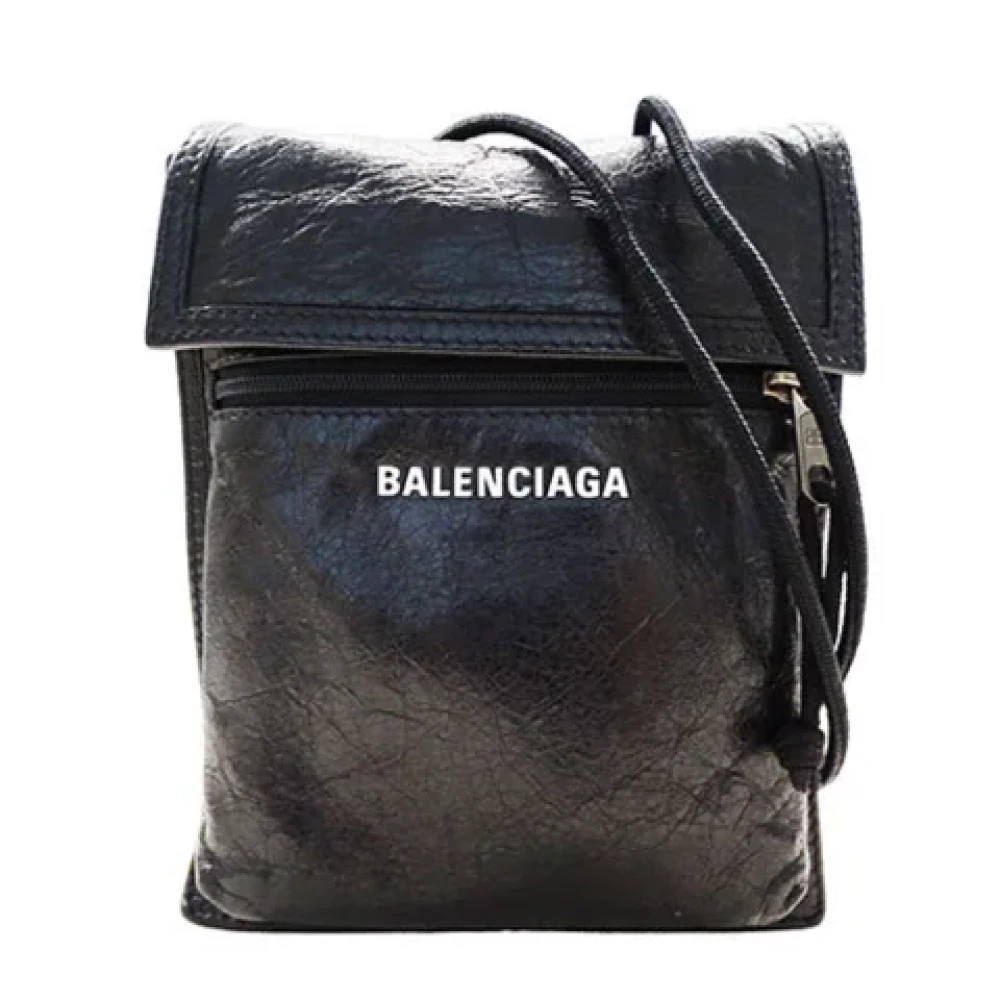 Balenciaga Vintage Pre-owned Leather balenciaga-bags Black Dames
