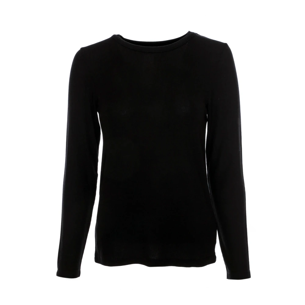 Drykorn Geribbeld Longsleeve Top Black Dames
