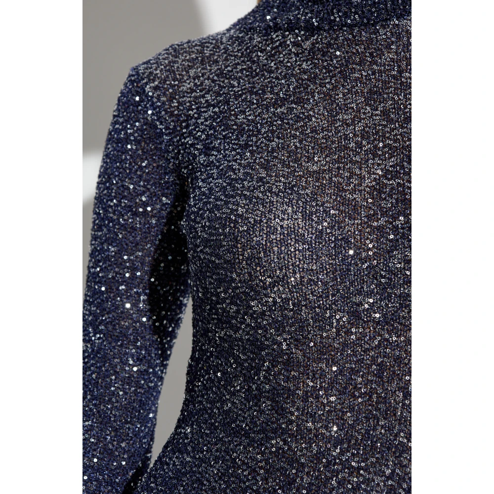 Balenciaga Jurk met decoratieve afwerking Blue Dames