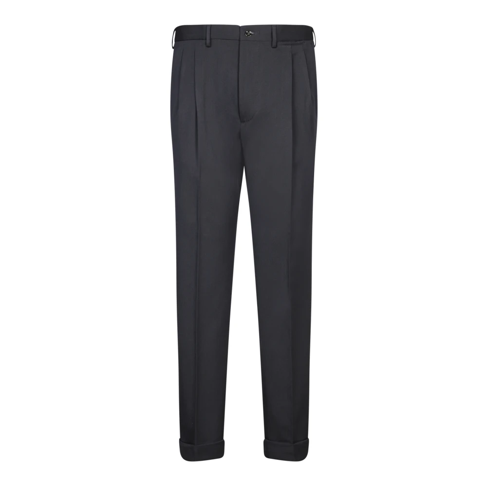 Dell'oglio Zwarte Broek voor Mannen Aw24 Black Heren