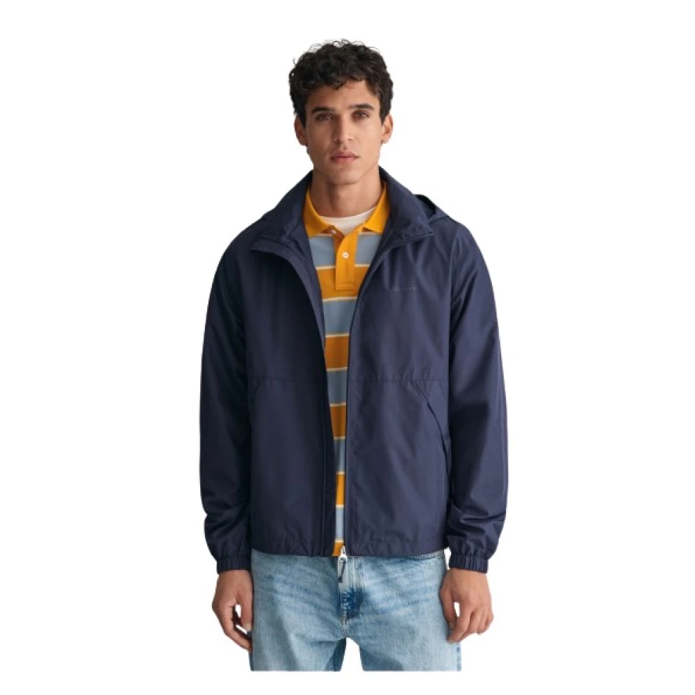 Gant Uomo Blu - Giacca Antivento Leggera E Impermeabile - Jackets - M