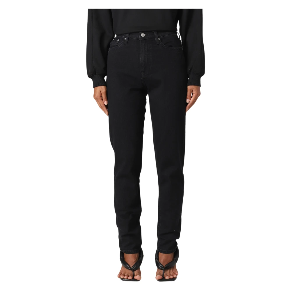 Calvin Klein Slim-fit Mom Jeans Black Dames