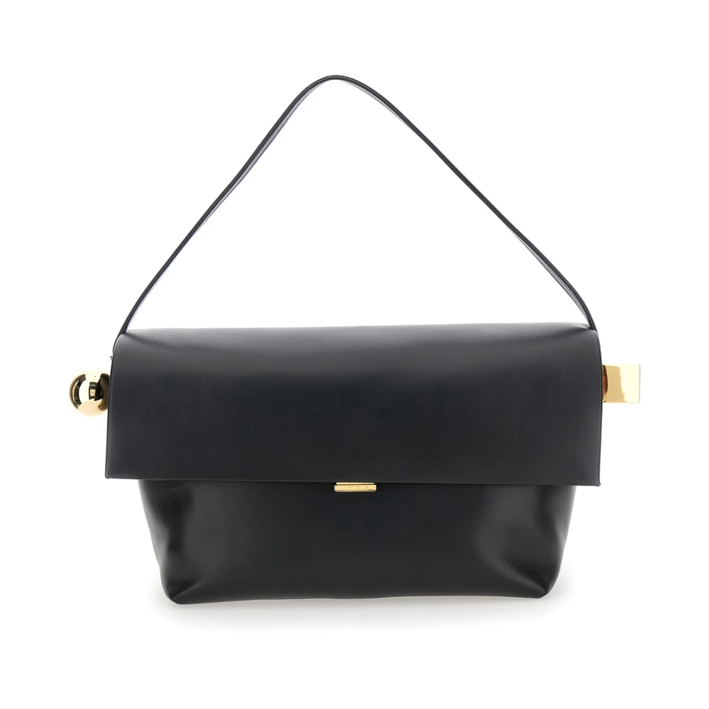 Jacquemus Zwarte leren handtas Black Dames