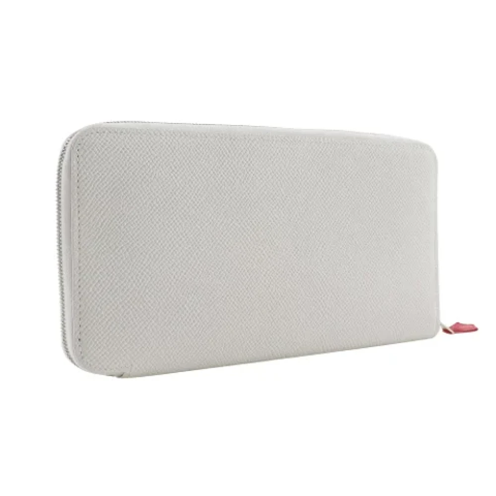 Hermès Vintage Pre-owned Leather wallets White Dames