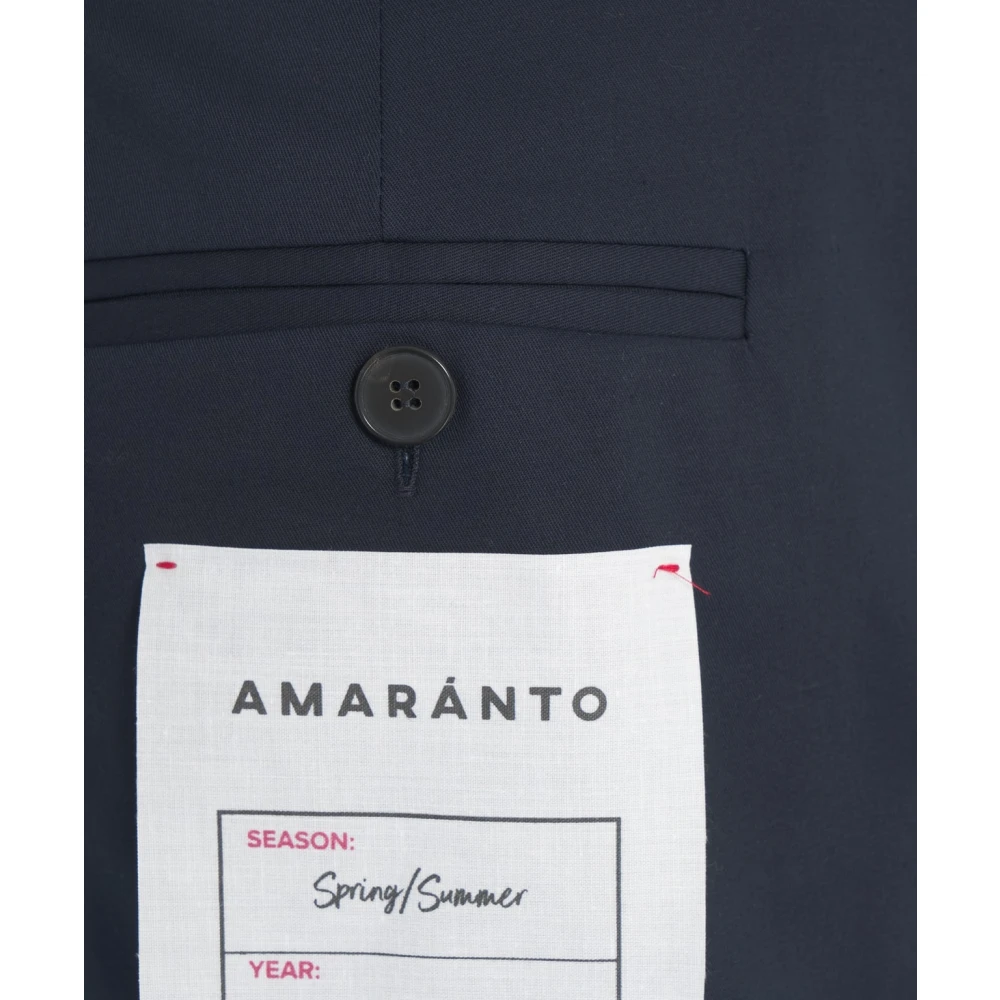 Amaránto Blauwe Bermuda Shorts voor Mannen Blue Heren