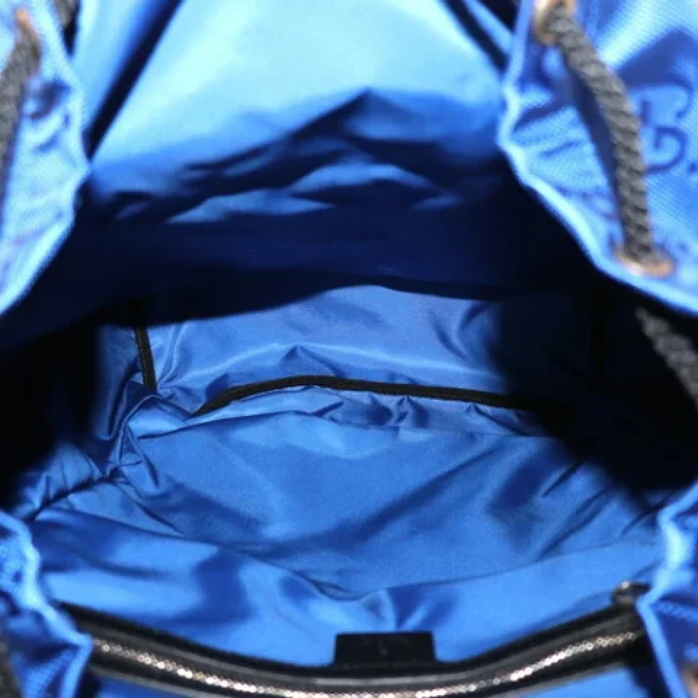 Gucci Vintage Pre-owned Nylon backpacks Blue Dames