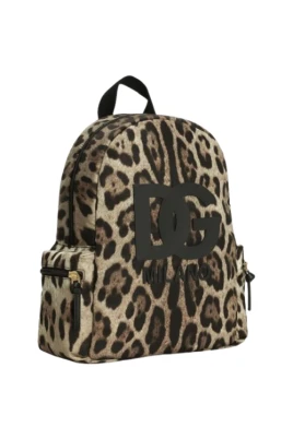 Leo-print Nylon Ryggsäck