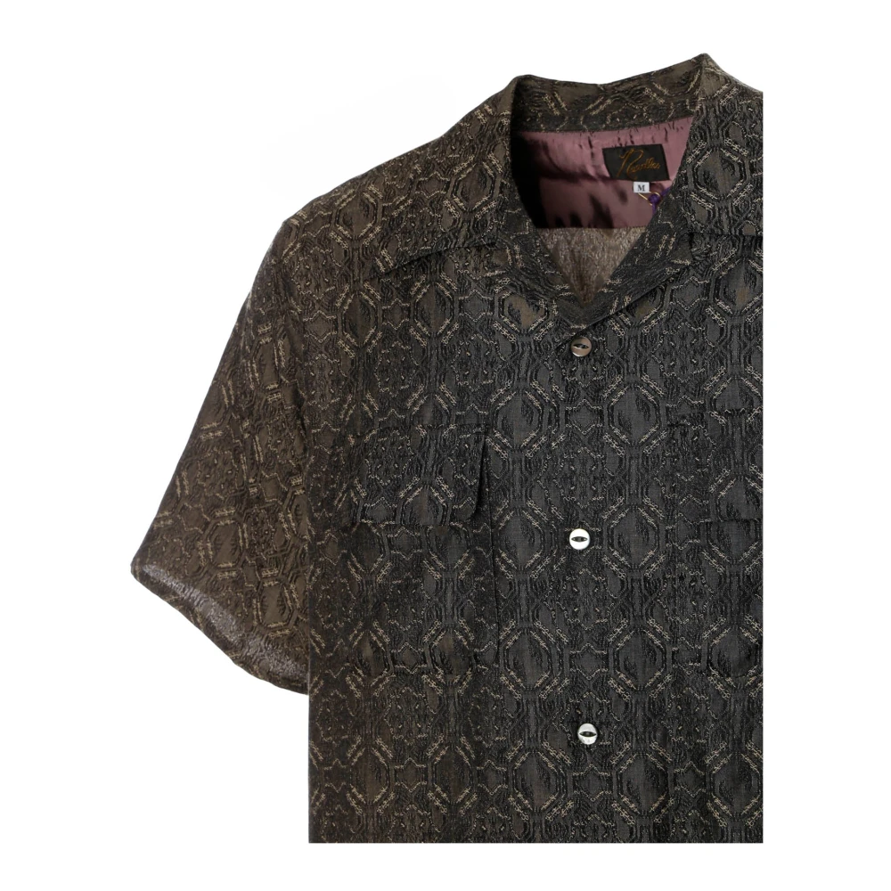 Needles Short Sleeve Shirts Brown Heren
