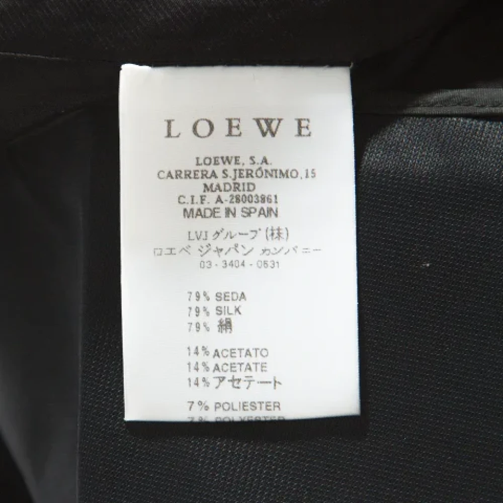 Loewe Pre-owned Silk dresses Brown Dames