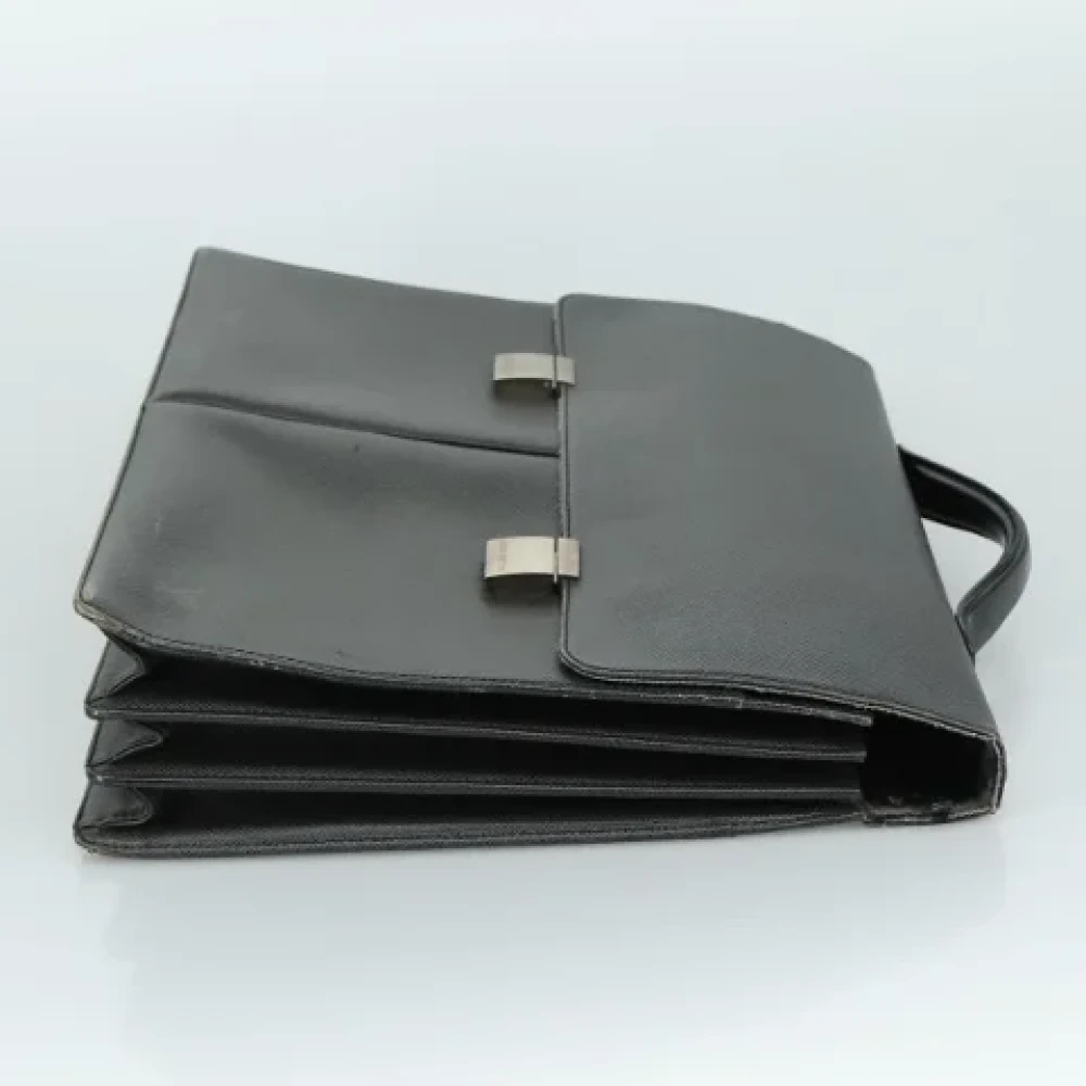 Louis Vuitton Vintage Pre-owned Leather briefcases Black Dames