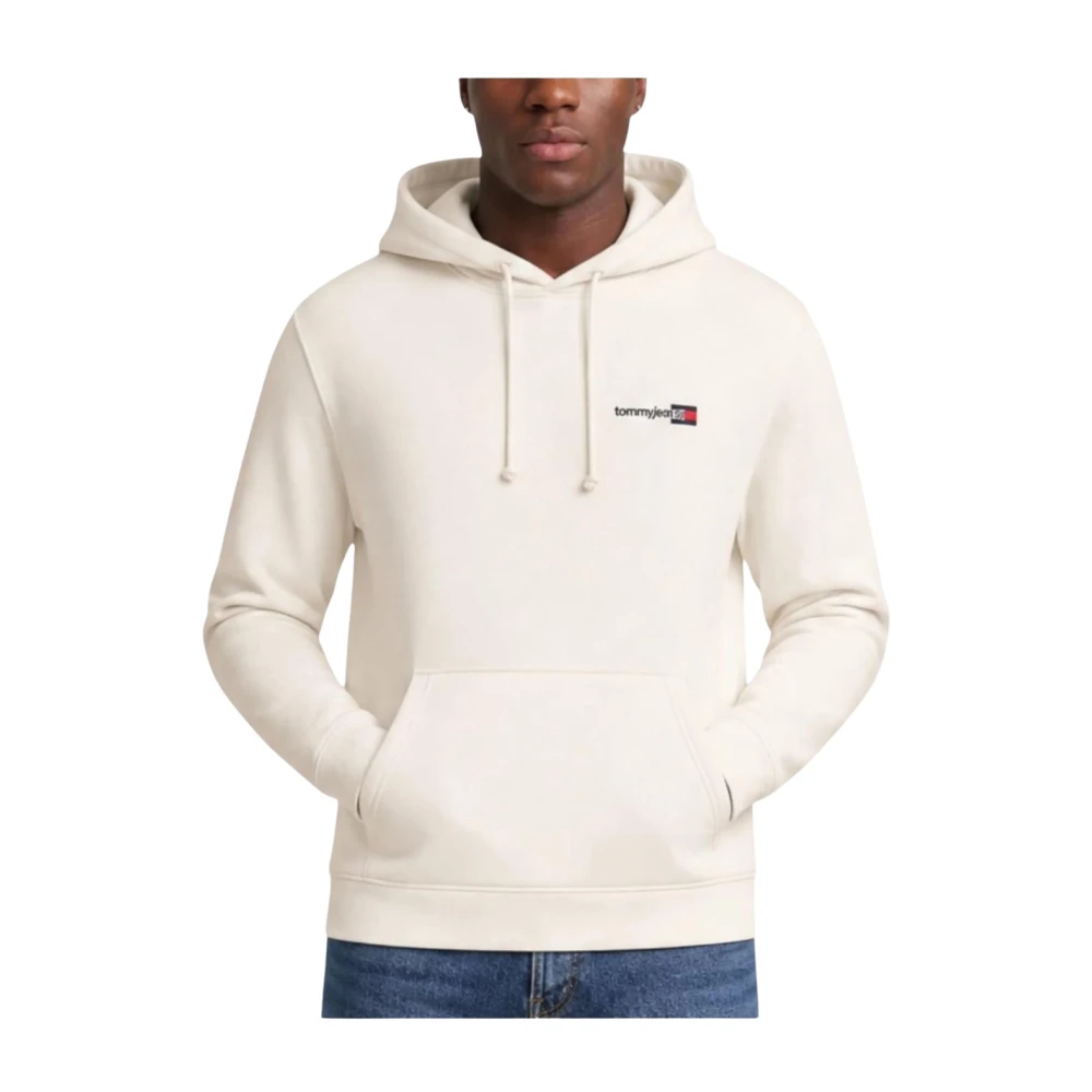 Tommy Hilfiger Beige Hoodies, Male, Xl, Reg Entry Hoodie