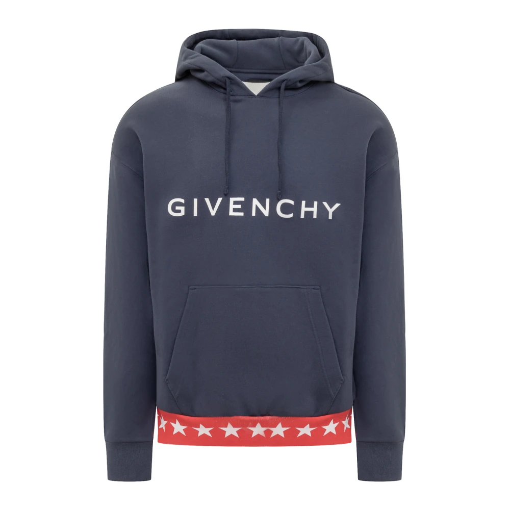 Givenchy Relaxed Fit Hoodie Blue Heren