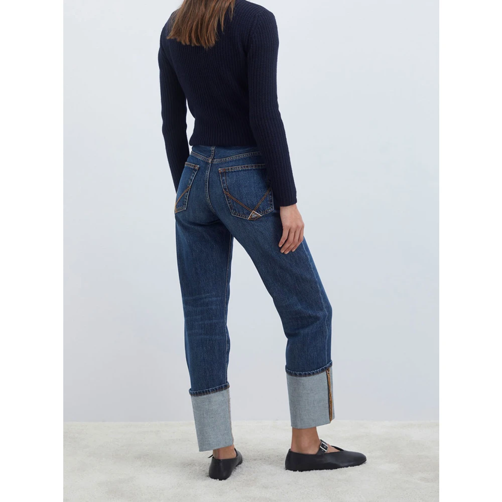 Roy Roger's Donkere Wassing Denim Klassieke Jeans Blue Dames