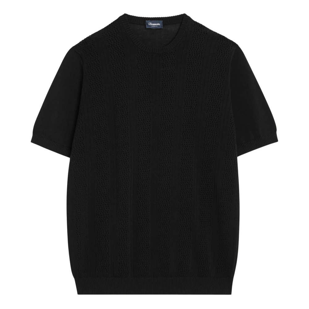 Drumohr - Tops > T-Shirts - Black - Drumohr - Modalova