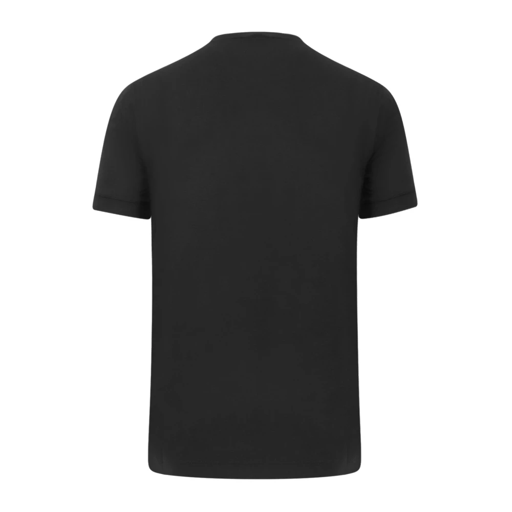 Giorgio Eco-Viscose Crew-Neck T-Shirt Black Heren