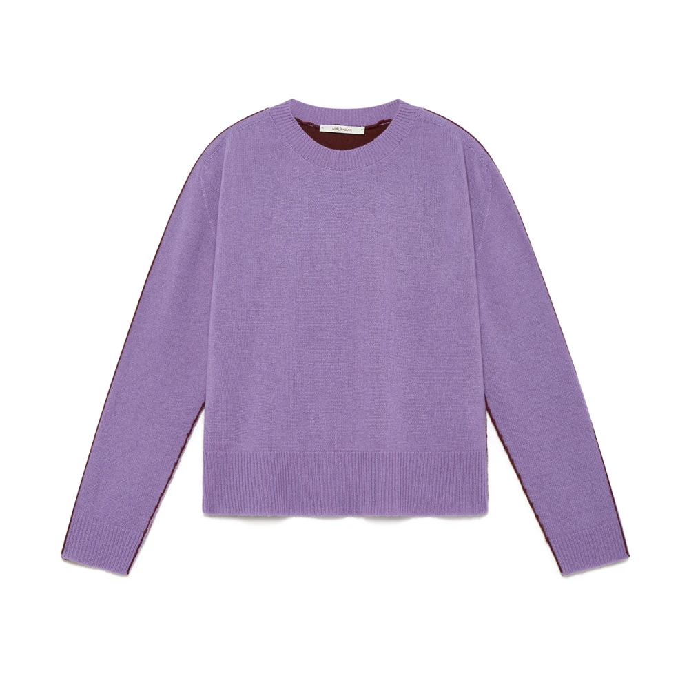 Maliparmi Modieuze Sweater voor Vrouwen Purple Dames