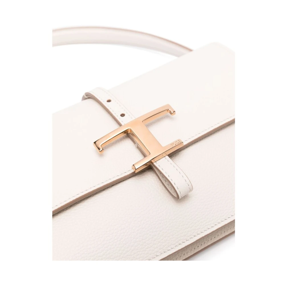 TOD'S Stijlvolle Schoudertas met Handvat White Dames