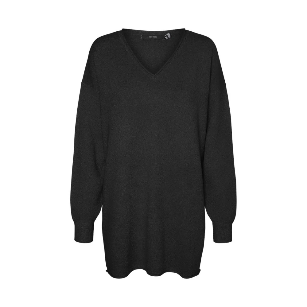 Vero Moda Goud V-Neck Pullover Zwart Black Dames