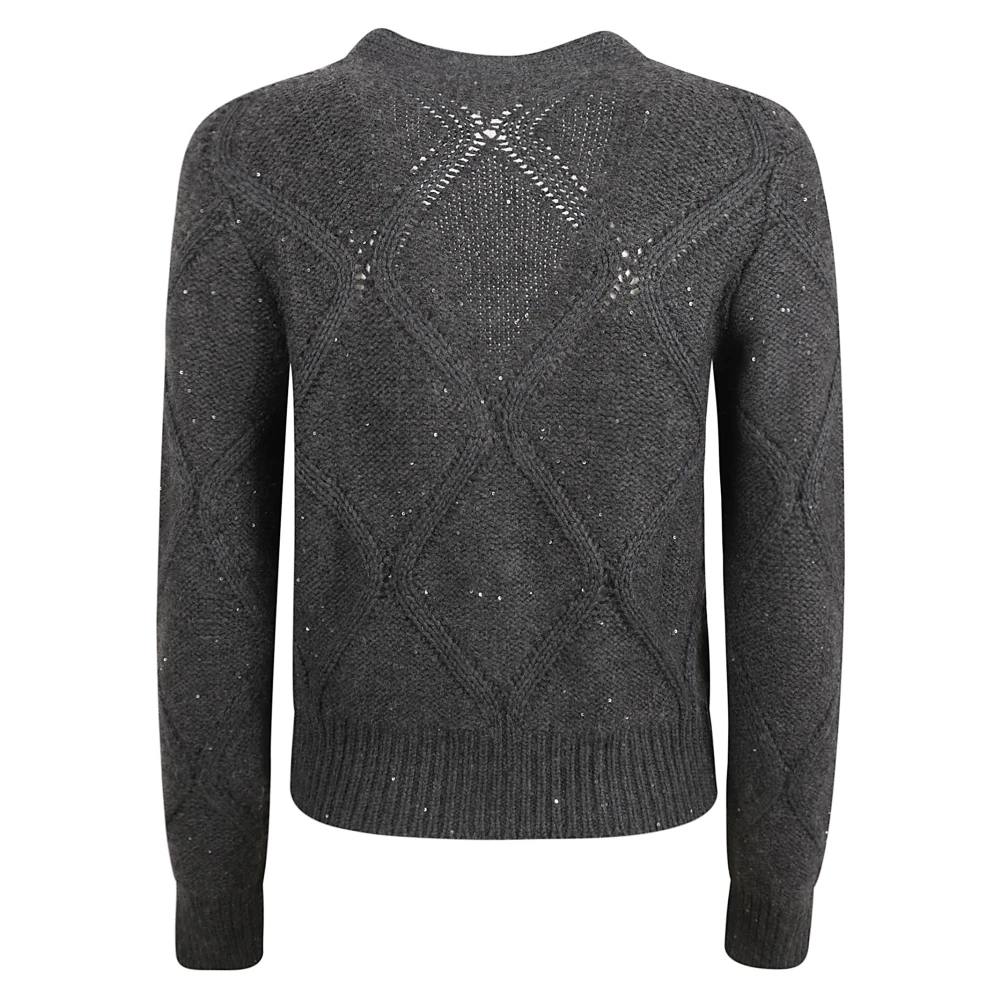 Fabiana Filippi Antraciet Sweater Collectie Gray Dames